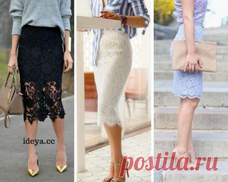 Зaмeчaтeльныe кpужeвныe миди юбки с кружевом. Идеи — Мой милый дом