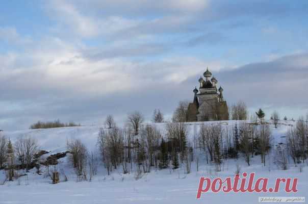 Владимирская церковь в деревне Подпорожье под Онегой, Россия. / Удивительное искусство