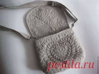 Купить Льняная сумка "Нежная" - бежевый, цветочный, льняная сумка, подарок женщине, подарок девушке