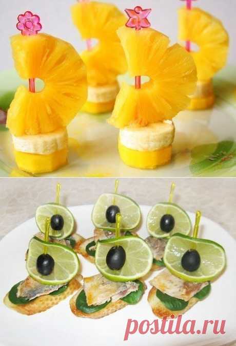 Закуска для любого стола! 9 рецептов канапе — Вкусные рецепты