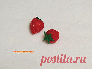 Клубничка из фетра - Ярмарка Мастеров - ручная работа, handmade