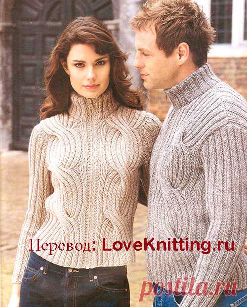 Жакет для него и для нее | Loveknitting.ru