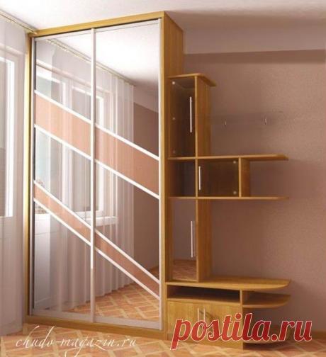 Шкаф купе небольшой в спальню на заказ в Москве и области