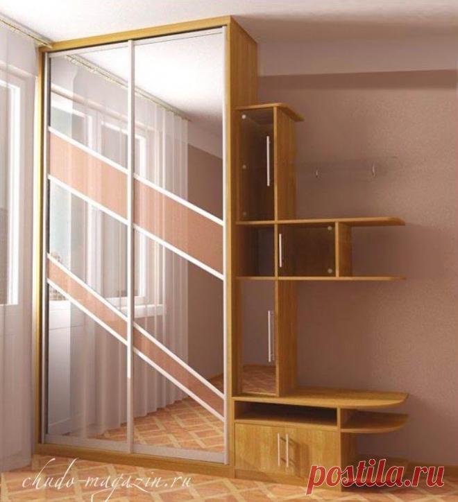 Шкаф купе небольшой в спальню на заказ в Москве и области