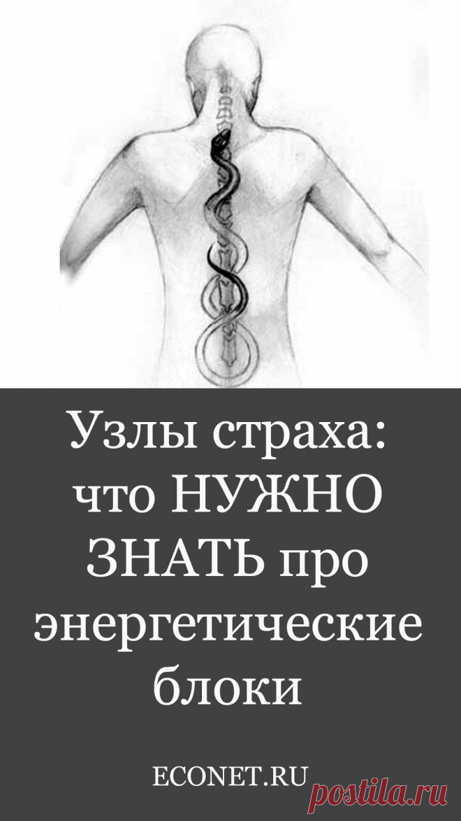 Узлы страха: что НУЖНО ЗНАТЬ про энергетические блоки

Мы часто на уровне внутренних ощущений понимаем, что есть что-то внутри, что мешает нам вовремя принять правильное решение, какой-то стопор. Есть какой-то неосознанный механизм, который включает сомнения в собственных силах, что-то внутри как будто шепчет: "Не сейчас, я сделаю это в другой раз, это не для меня, не мое " и т. д.