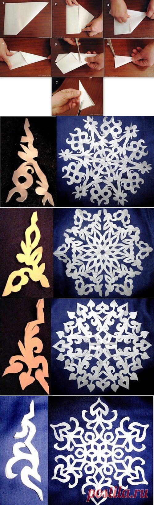 Готовимся к новому году: Красивые снежинки из бумаги — Рукоделие