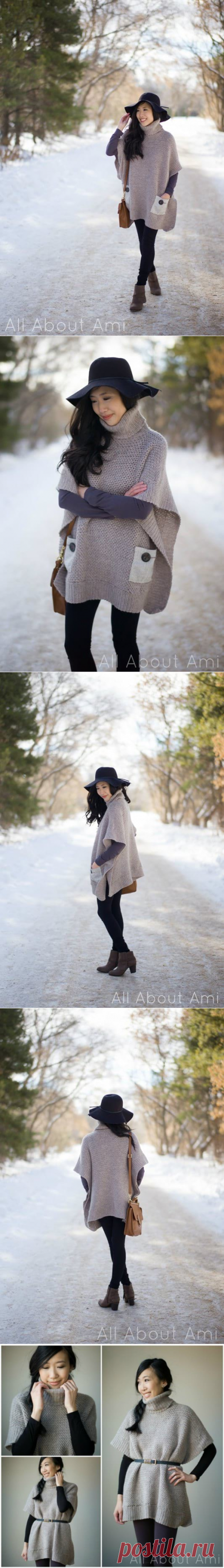 Pattern: Granite Poncho - All About Ami