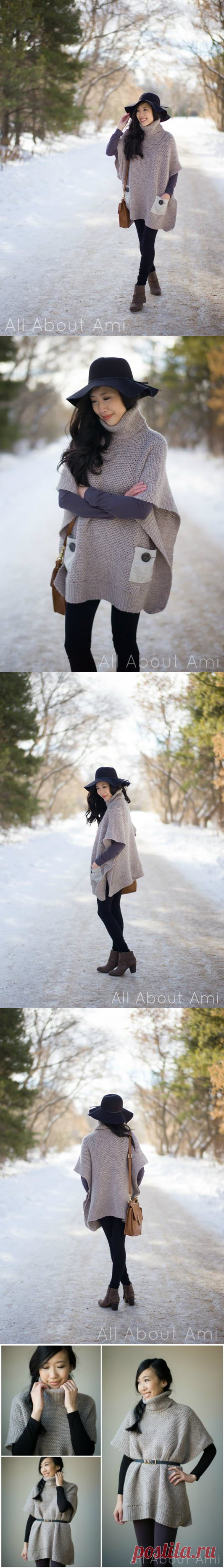 Pattern: Granite Poncho - All About Ami