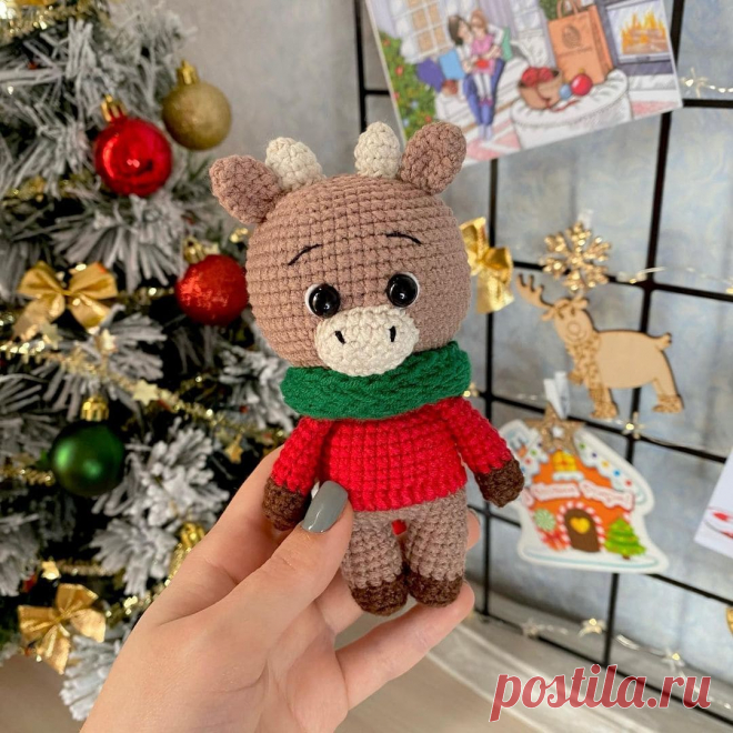 Вязаный бычок схема амигуруми | Hi Amigurumi