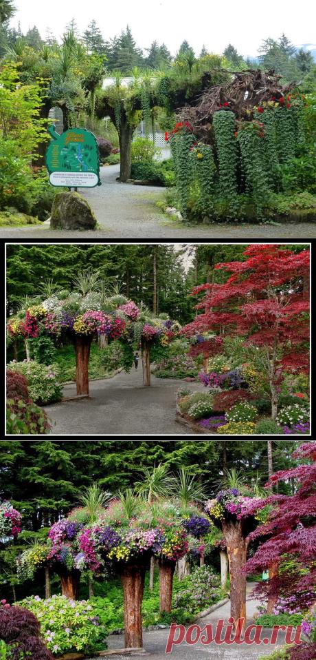 Ботанический сад Glacier Gardens, Juneau, Alaska.