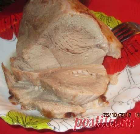 Мясо запеченное в арбузном соке.