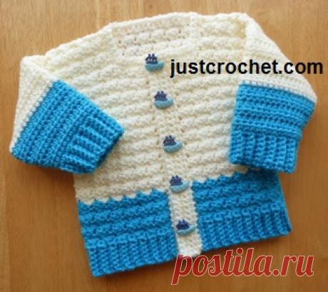 Бесплатные ребенка вязания крючком модели мальчиков кардиган сша