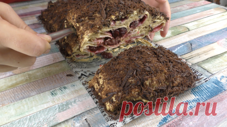 Торт из лаваша за 15 мин. Действительно вкусный. Супер рецепт для ленивых. Я жалею, что раньше о нём не знала | Еда Без Труда Ольга Мирошниченко | Дзен