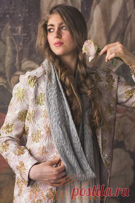 Ажурный шарф-снуд «Ирис»