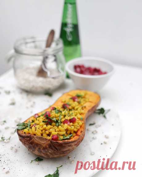 Stuffed Butternut Squash & Curried Barley Recipe | Vegan Food Blog | ROMYLONDONUK