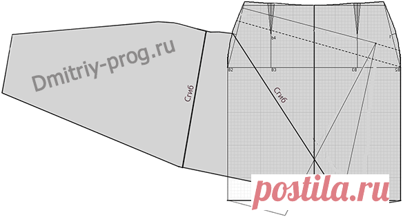 Примеры моделей юбок разработанных на основах рассчитанных в программе 