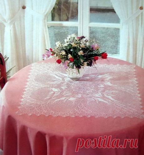 Салфетки спицами.