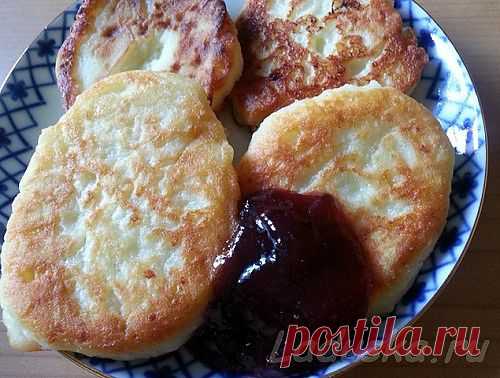 Пышные сырники из творога.