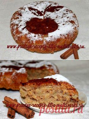 Овсяный пирог с яблоками в мультиварке