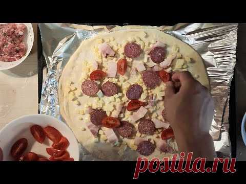 How to make Pizza at Home in Oven step by step. How to make pizza dough. - YouTube