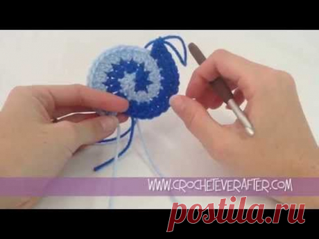 Two Color Double Crochet Spiral Tutorial - YouTube