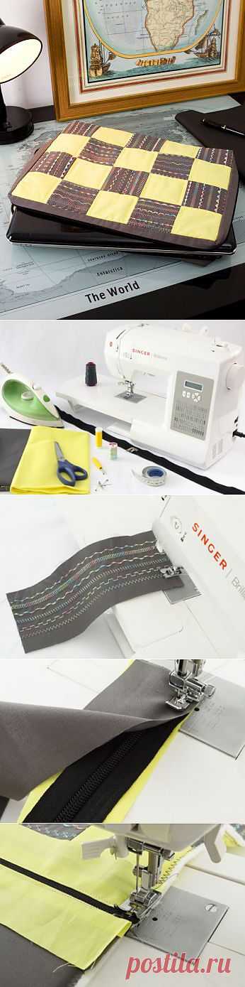 Пэчворк рукоделие: мастер-класс по шитью сумки для ноутбука