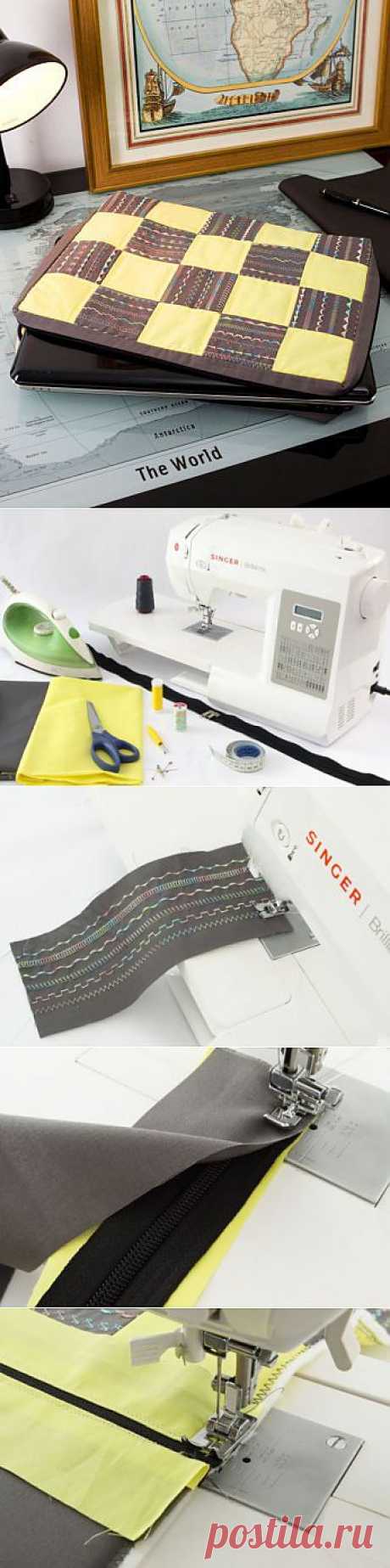 Пэчворк рукоделие: мастер-класс по шитью сумки для ноутбука