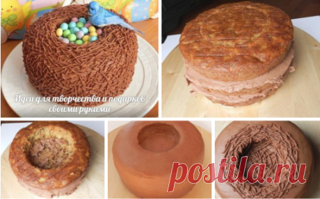 Пасхальный кулич "Соловьиное гнездо"