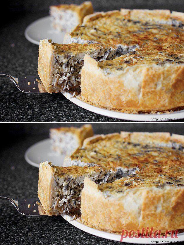 Самый вкусный грибной пирог.