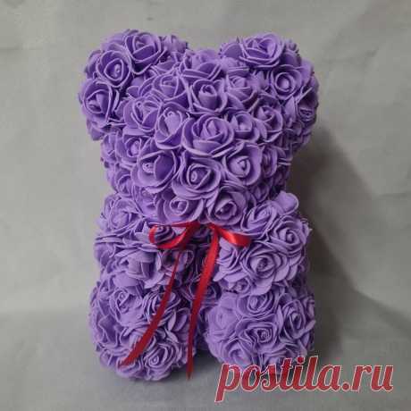 Мишка из роз в Санкт-Петербурге • Flowwow • Цена на медведей из розочек с доставкой