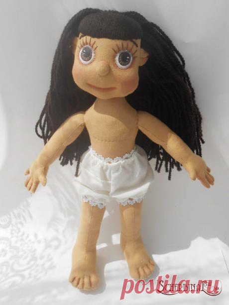 Шьём куклу-карамельку. Причёска.