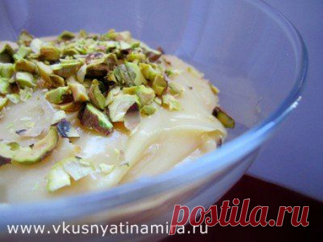 Молочный крем с фисташками