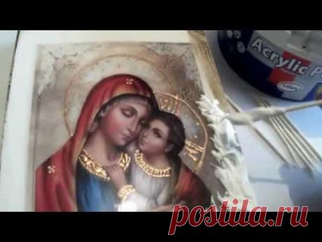 Рельеф с зубочисткой