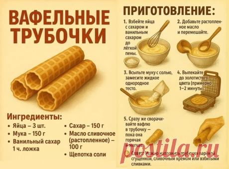 Вафельные трубочки