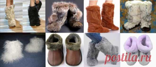 Меховые сапоги со швом на щиколотке и сзади| Сами с усами