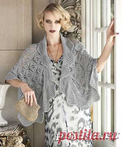 Женское пончо и болеро спицами или крючком