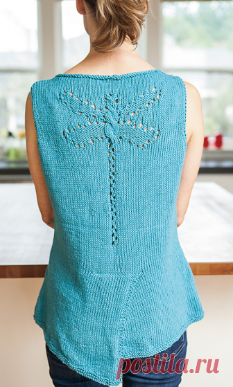 Летний вязаный топ Стрекоза | ДОМОСЕДКА