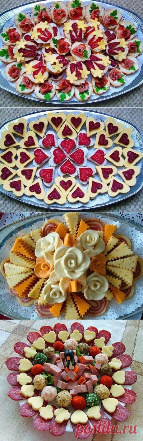 ХОЛОДНЫЕ ЗАКУСКИ К ПРАЗДНИЧНОМУ СТОЛУ .