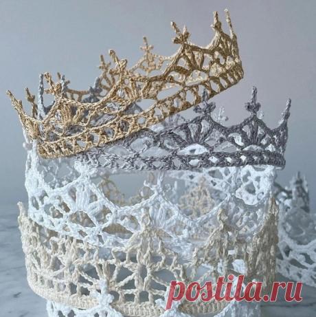 Корона крючком. Схема.