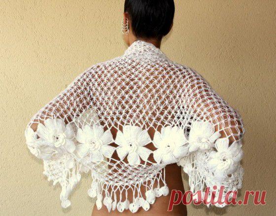 DIY крючком цветок с крючком вилка и Хук | www.FabArtDIY.com