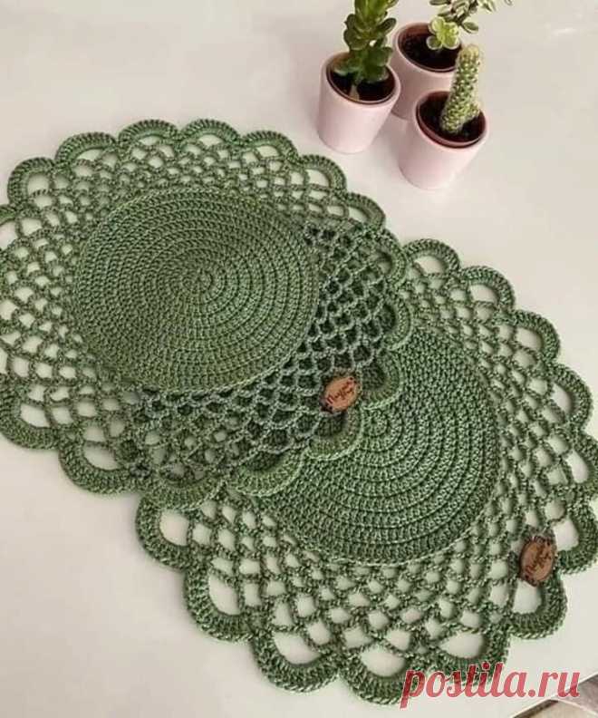 Красивые и нарядные салфетки крючком
