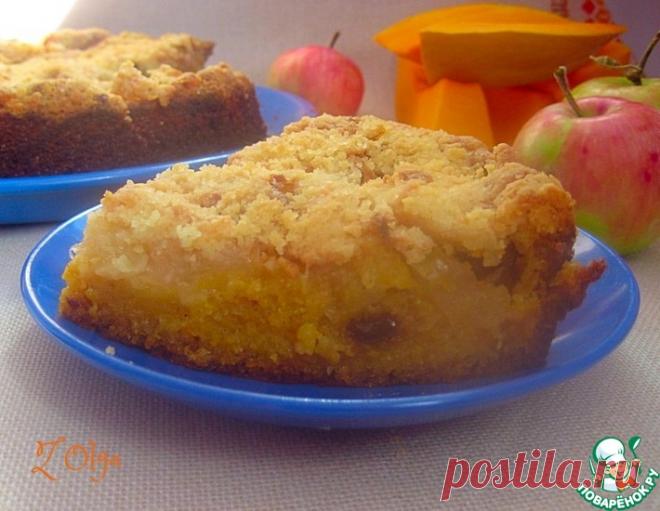 Тыквенный пирог со штрейзелем – кулинарный рецепт