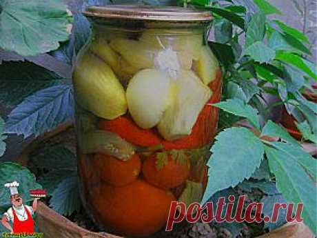 Закусочный салат из баклажан и томатов.   | Кулинар дома - Готовим дома