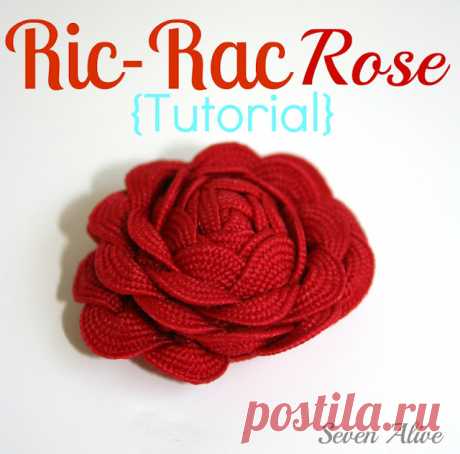 Ric-Rac Rose *Tutorial* - Seven Alive