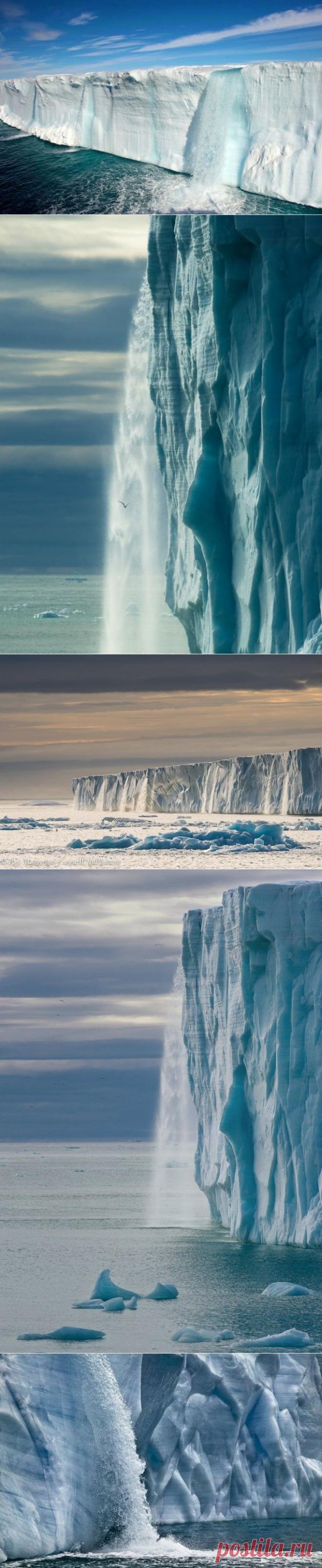 Ледниковые водопады, архипелаг Шпицберген (Свальбард)