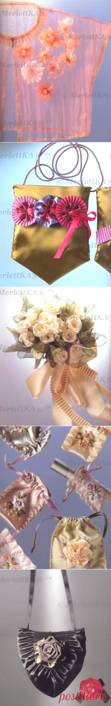 Украшения из лент Accessoires en Fleurs de Ruban Yukiko