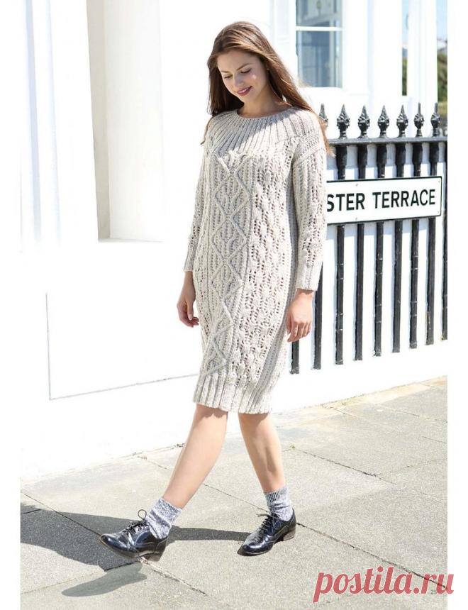 Платье.Вязание спицами..