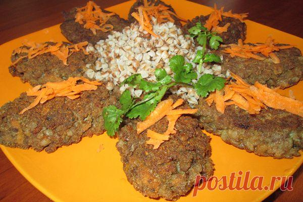 Прекрасный рецепт очень вкусного мясного блюда! Всем рекомендую! "Гречаники с печенью" Вот рецепт...