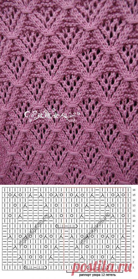 ИНТЕРЕСНЫЙ УЗОР СПИЦАМИ