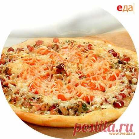 Пицца с ветчиной и помидорами - рецепт | TVeda.ru